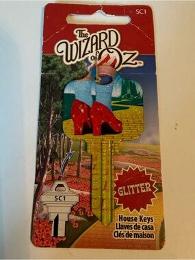 The Wizard of Oz Glitter Ruby Slippers House Key.